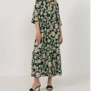 Zara Floral Print Maxi Dress